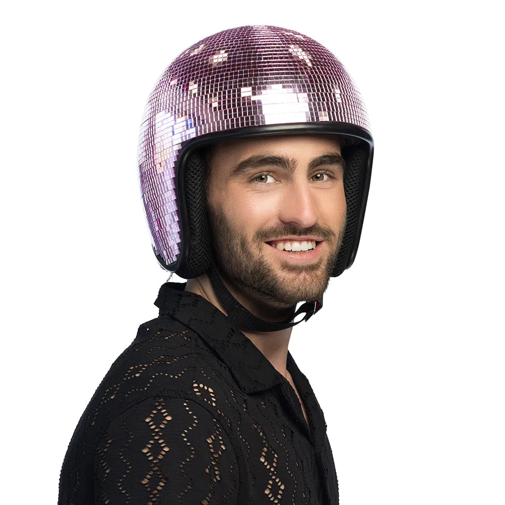 Pink Disco Helmet