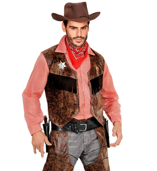 Black Authentic Western Double Cowboy Holster