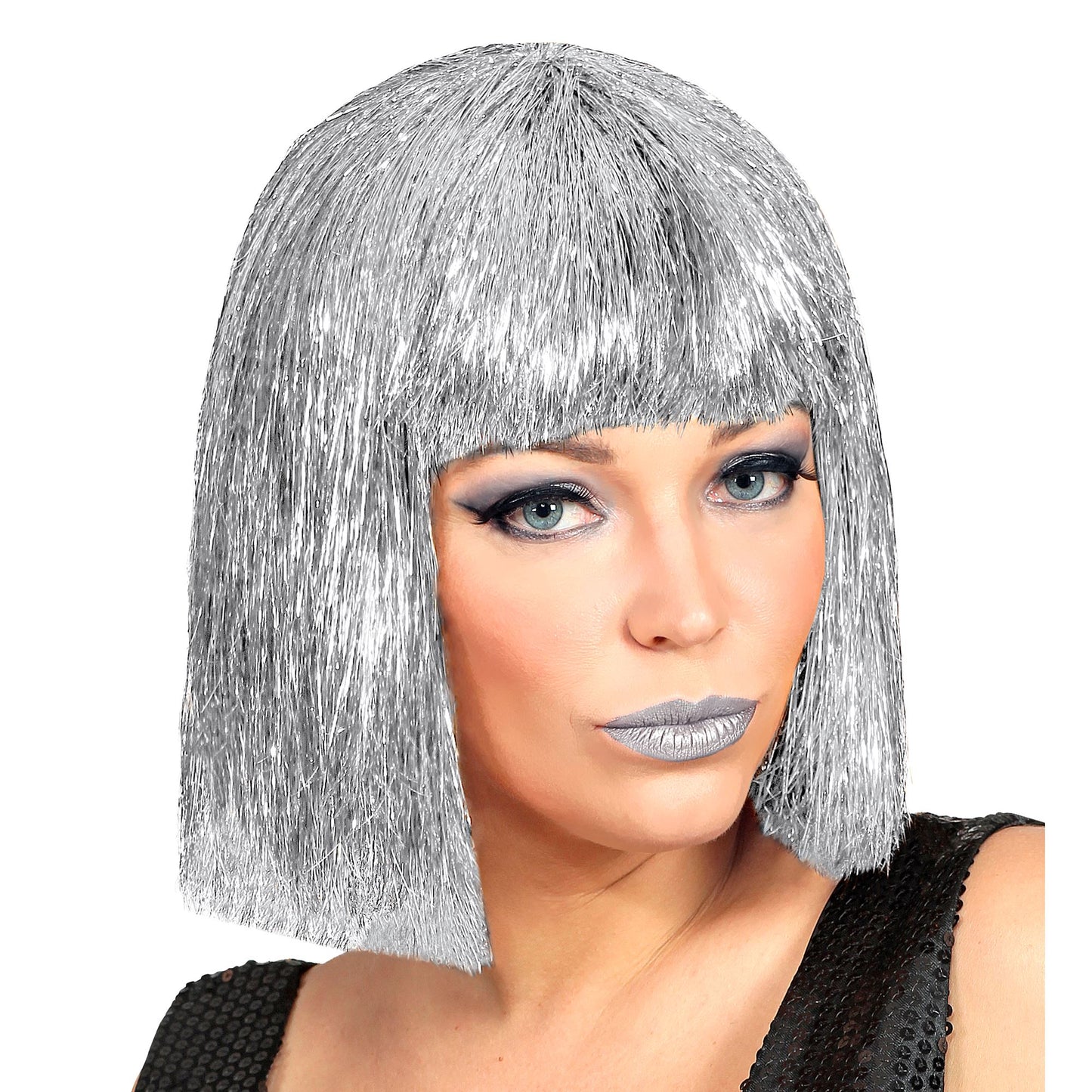 COMING SOON Glitzy Silver Vegas Wig