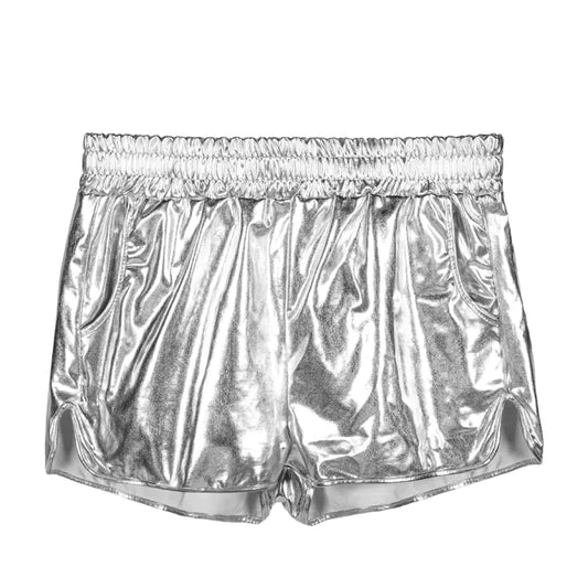 Shiny Silver Hotpants