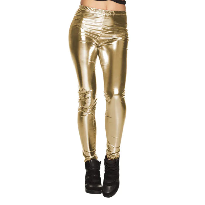 Metallic Leggings - Gold