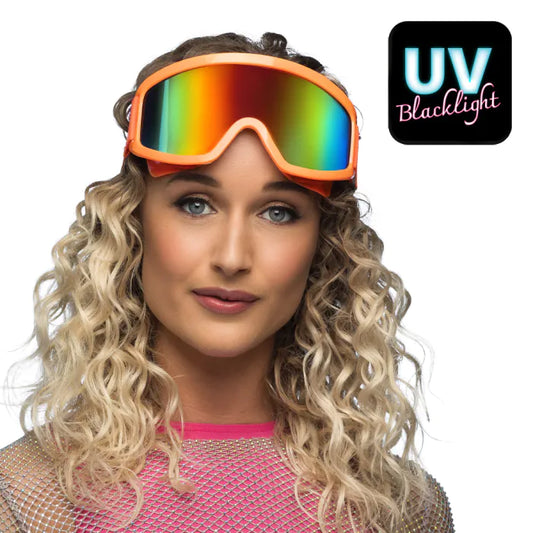 Party Ski Goggles - Neon Orange