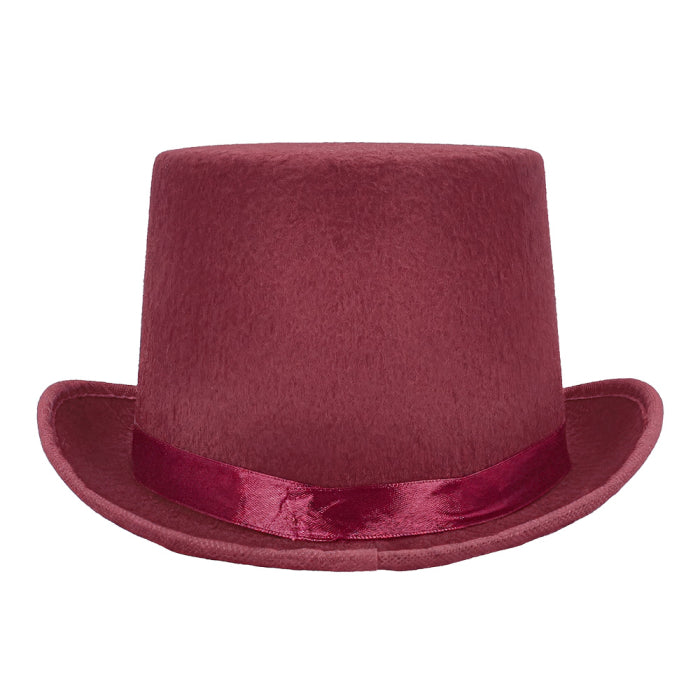 Burgundy Colin Top Hat