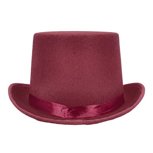 Burgundy Colin Top Hat