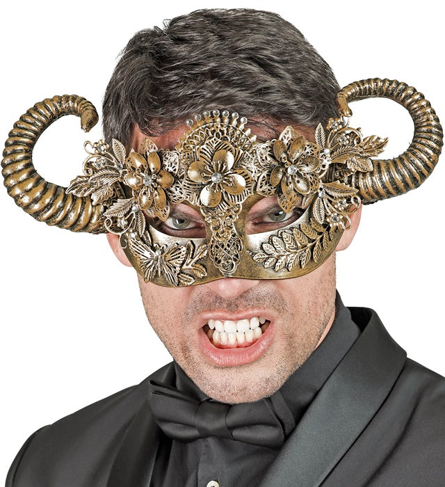 Theatrical Gold Ram Eyemask