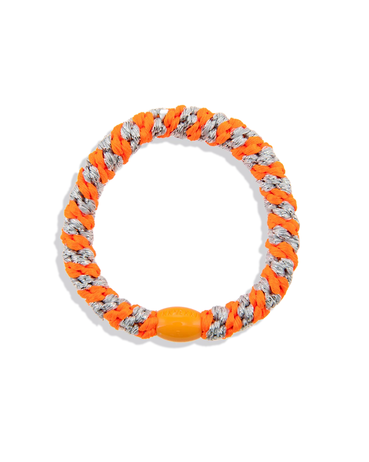 Kknekki Neon Orange Silver Glitter Stripe