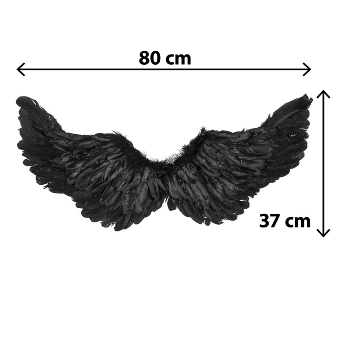 LED Angel Wings - Black