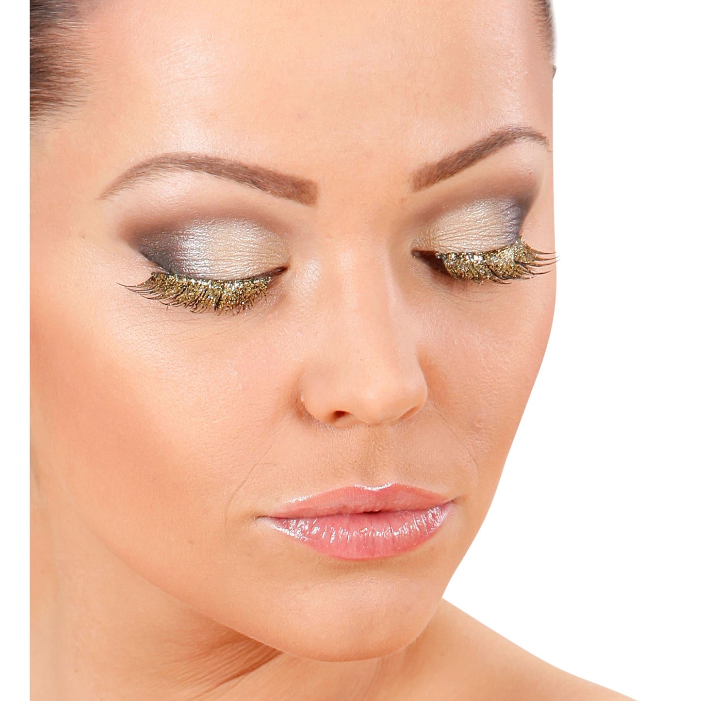 COMING SOON Glitter Gold False Strip Eyelashes