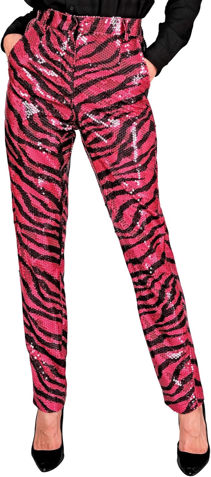 Pink Sequin Party Fancydress Pants