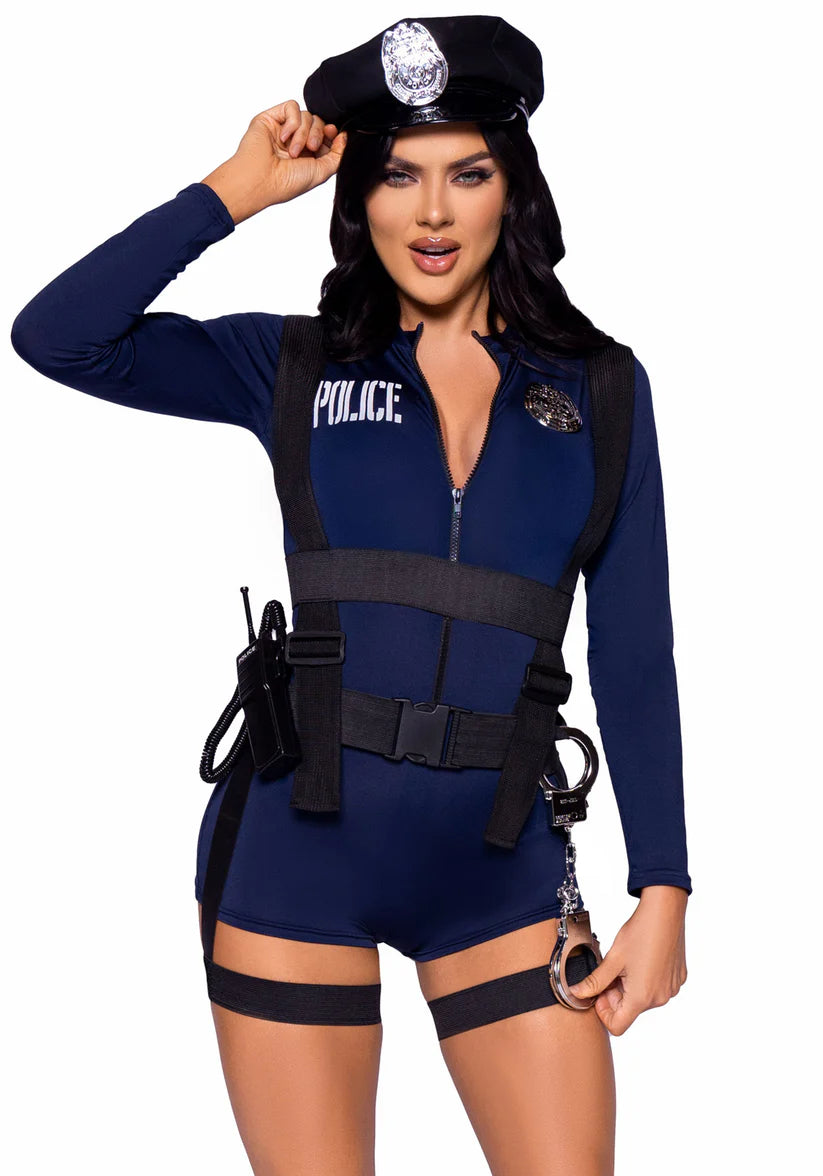 Flirty Cop Romper Costume
