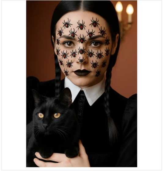 Neva Nude Black Widow Glitter Crystal Spider Body and Face Stix