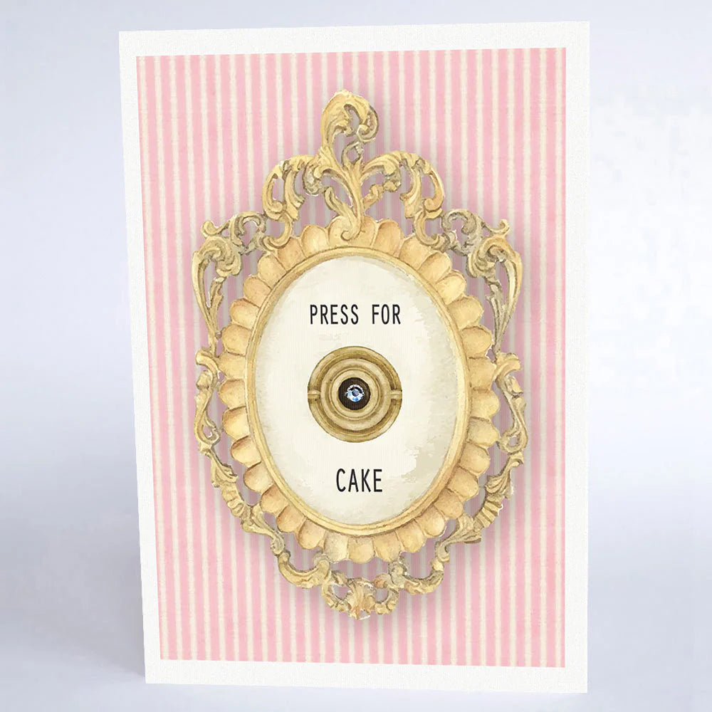 Press for Cake Birthday Greetings Card