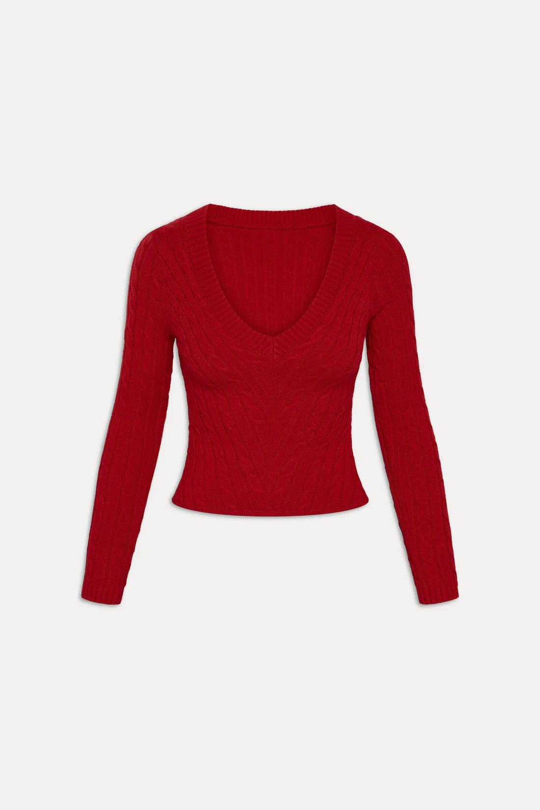 Frankies Bikinis Kit V-Neck Sweater - Heartstrings