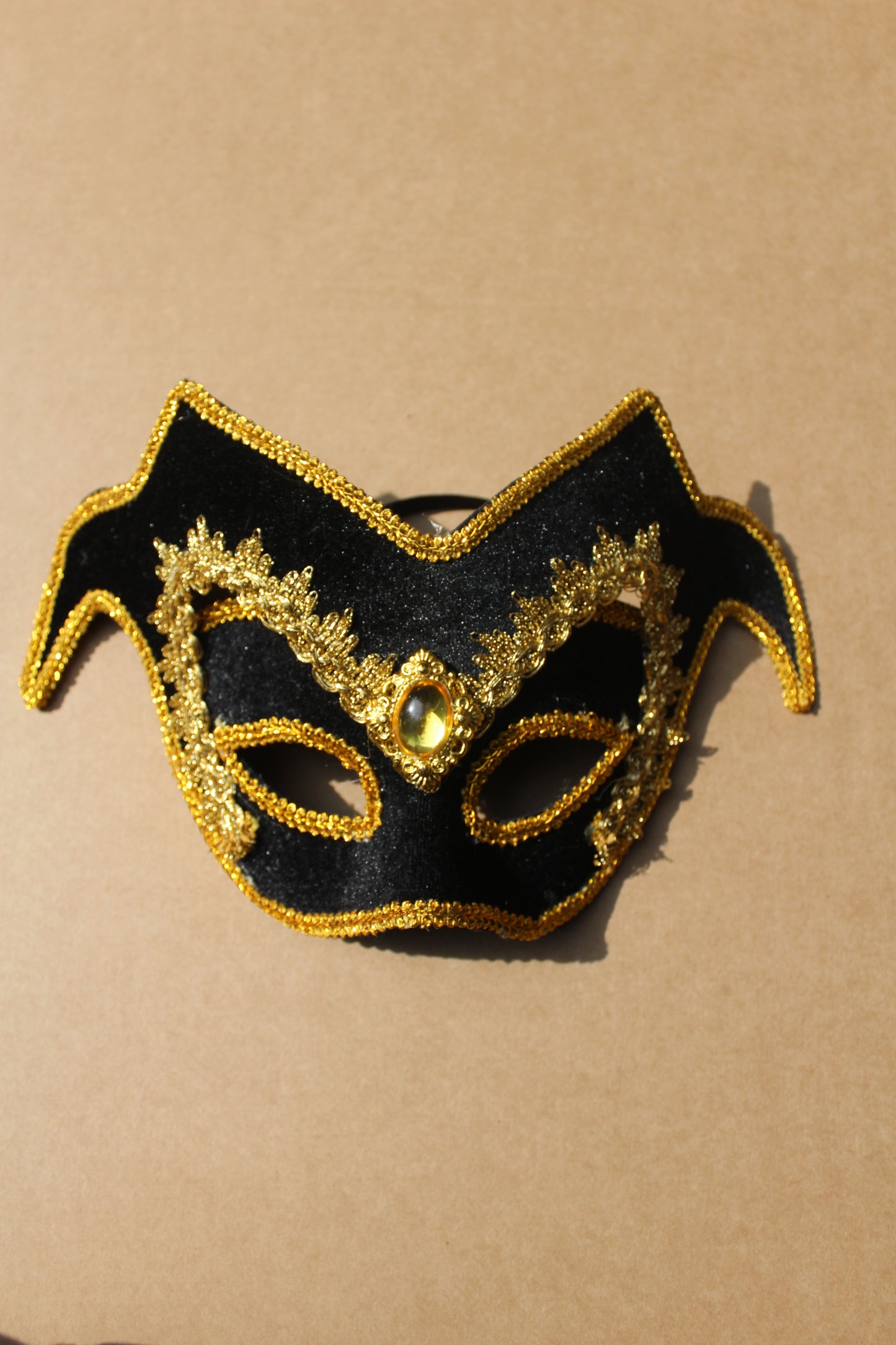 Black & Gold Eyes Wide Shut Masquerade Mask