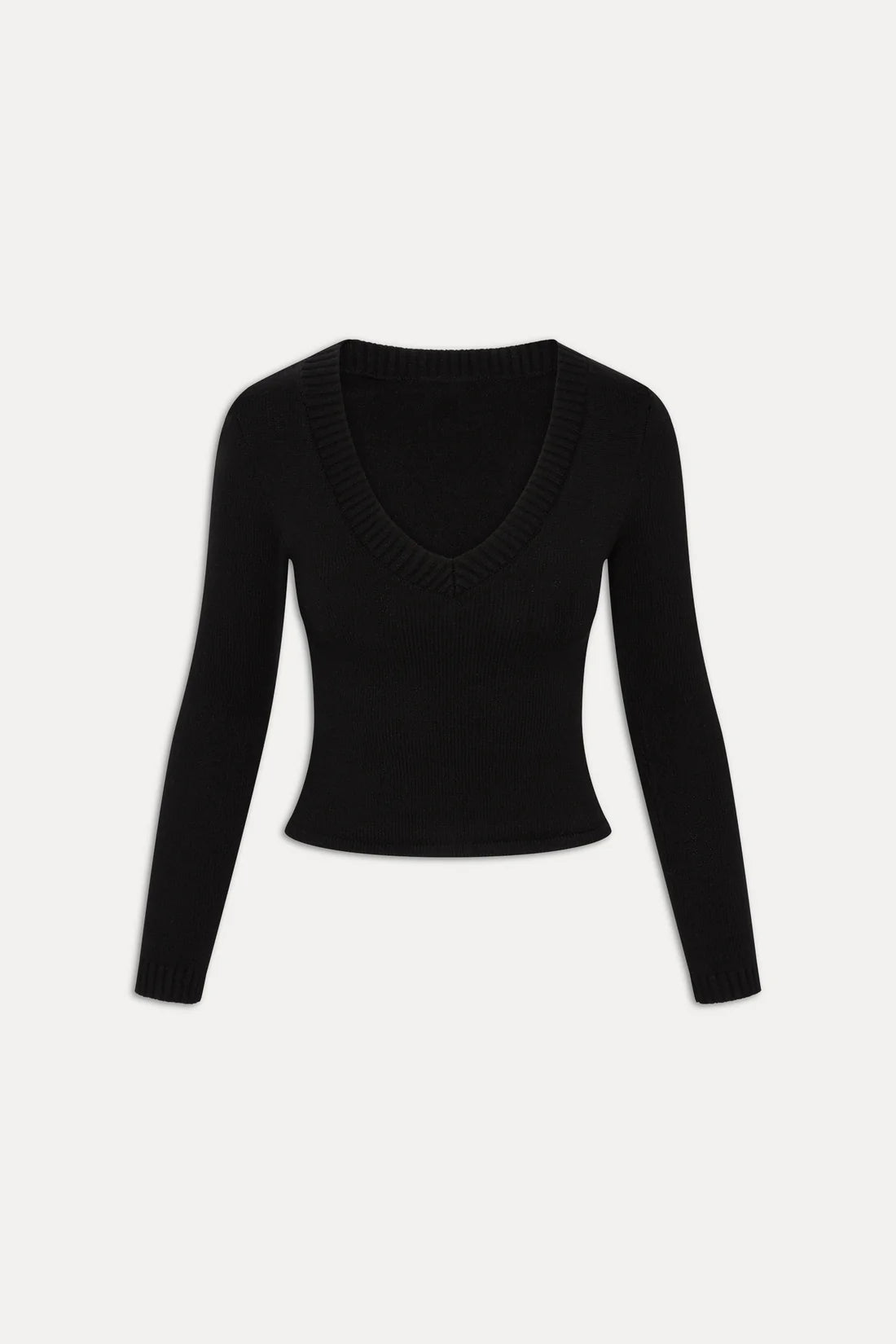 Frankies Bikinis Kit V-Neck Sweater - Black