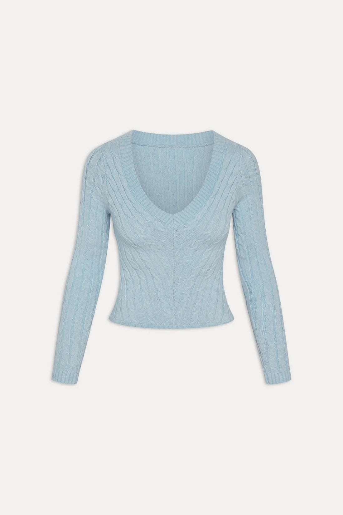Frankies Bikinis Kit V-Neck Sweater - Daydream