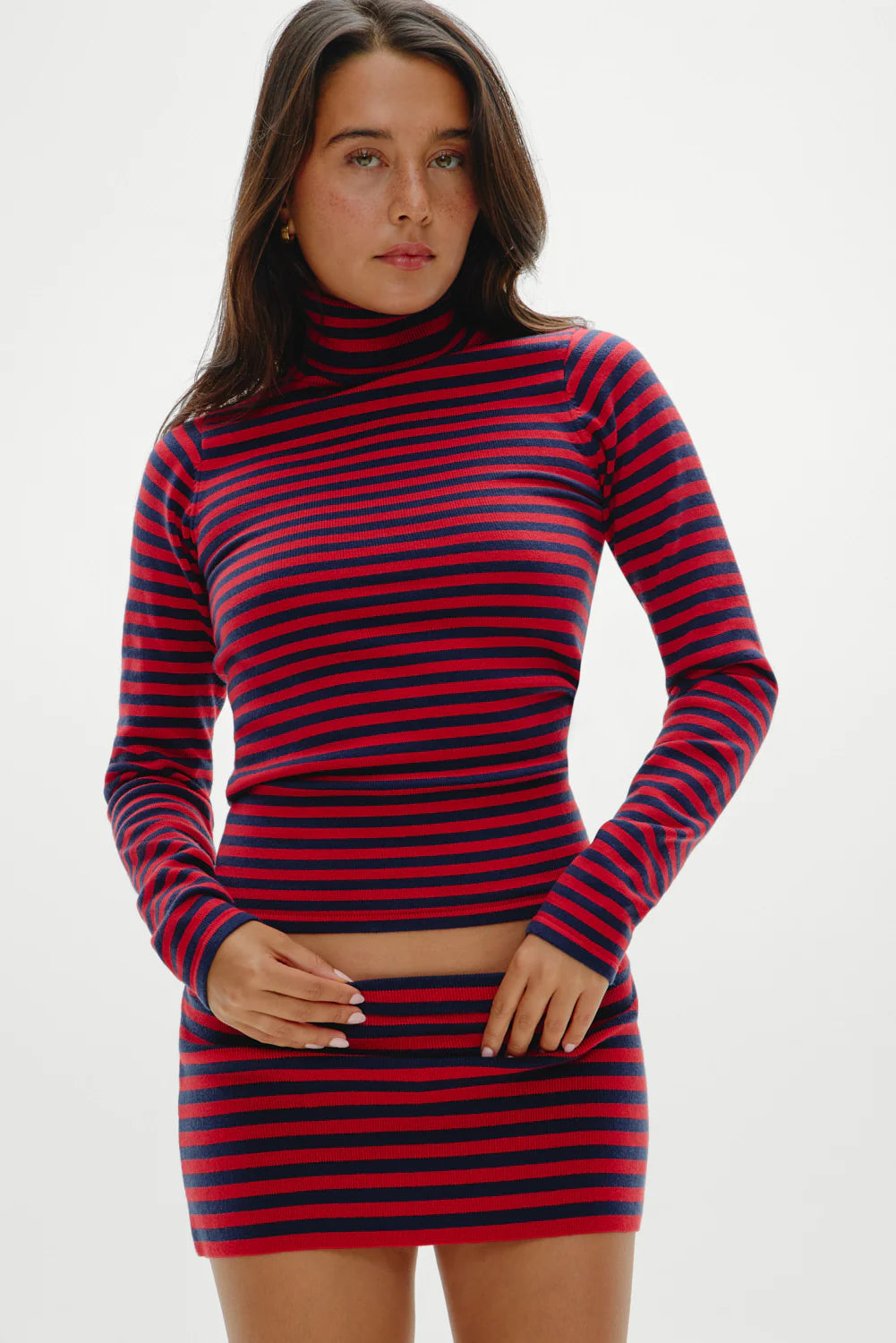 Frankies Bikinis Marialla Mini Skort - Sunday Stripe