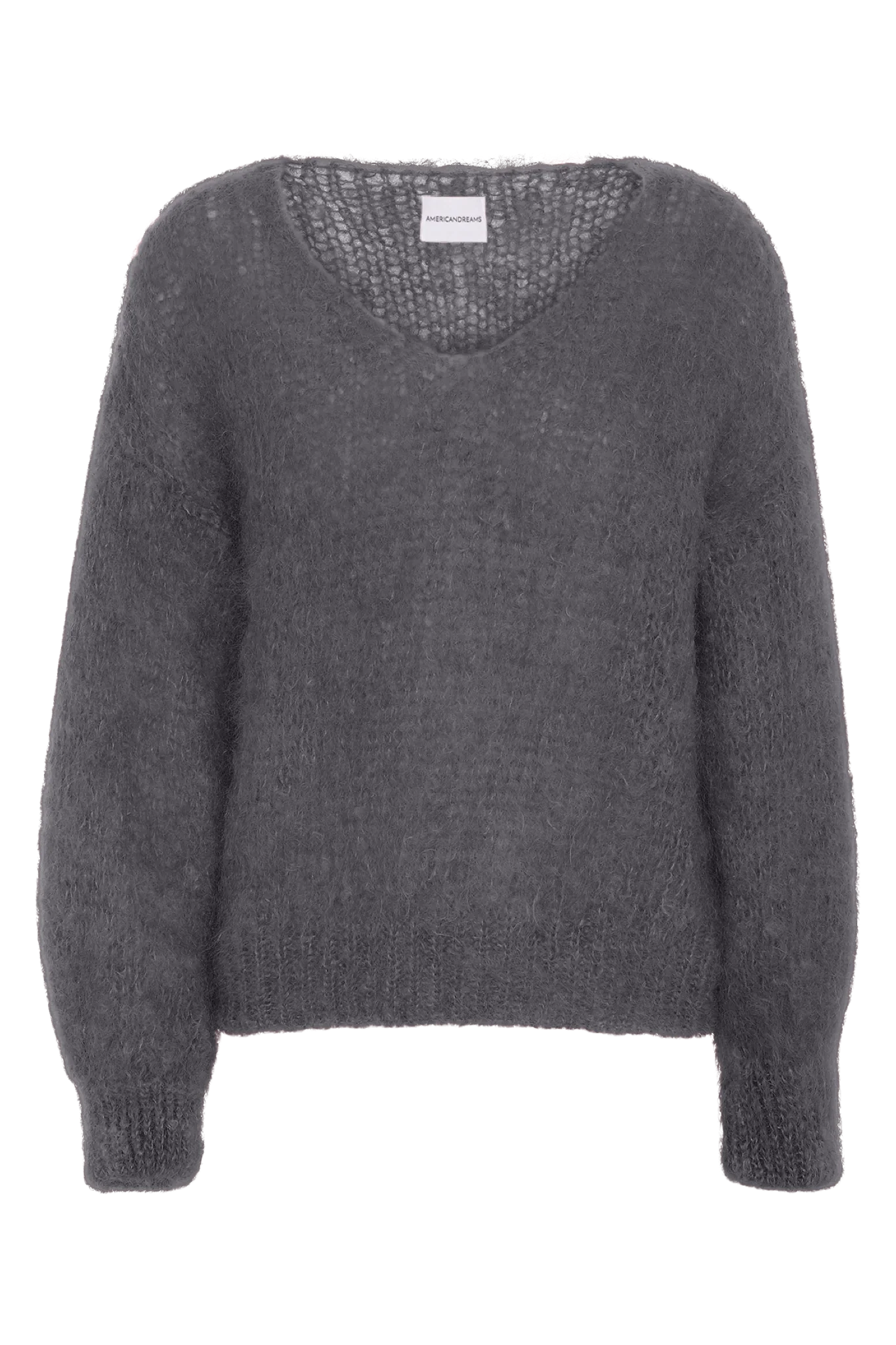 American Dreams Milana Mohair Knit Jumper - Graphite