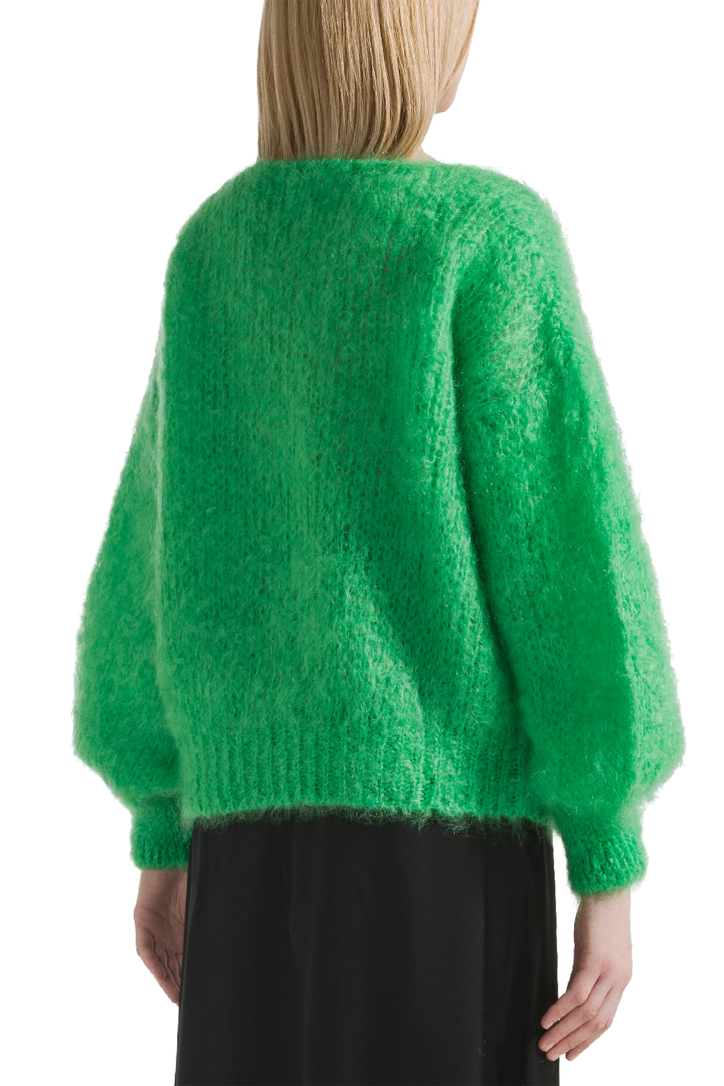 American Dreams Milana Mohair Knit Jumper - Bright Green