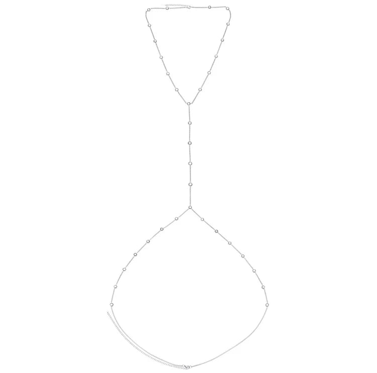 Bijoux De Mimi Olivia Body Chain Silver & Crystal