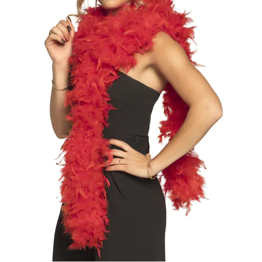Red Feather Boa