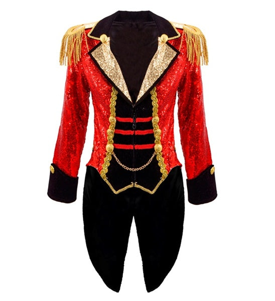 Red Sequin Tailcoat
