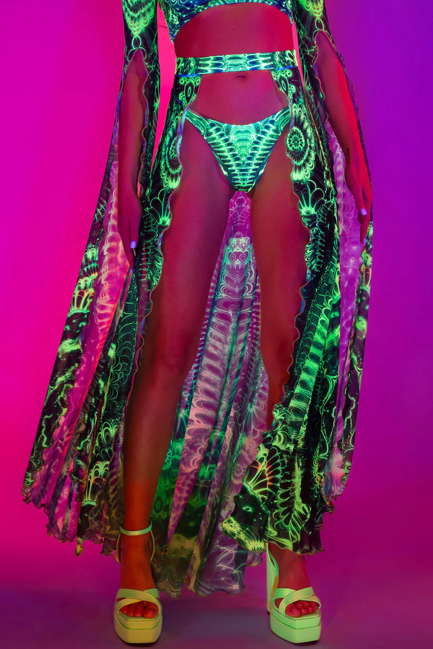 COMING SOON Gardens of Paradise Open Front Skirt