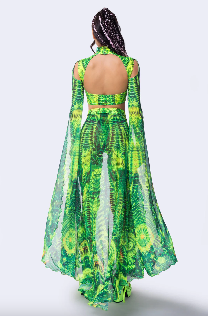 COMING SOON Gardens of Paradise Open Front Skirt