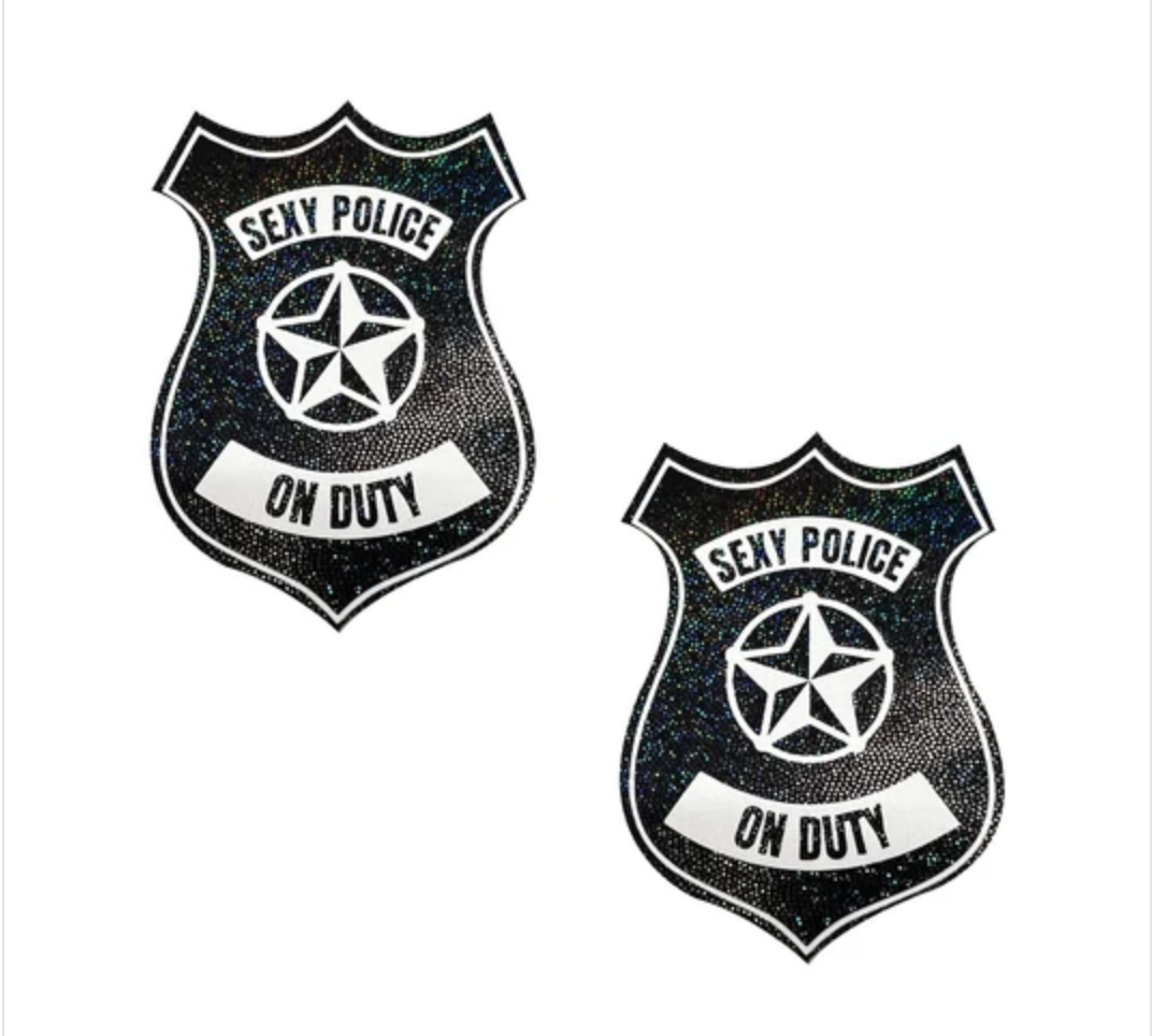 Neva Nude Sexy Police Badge Nipple Cover Pasties