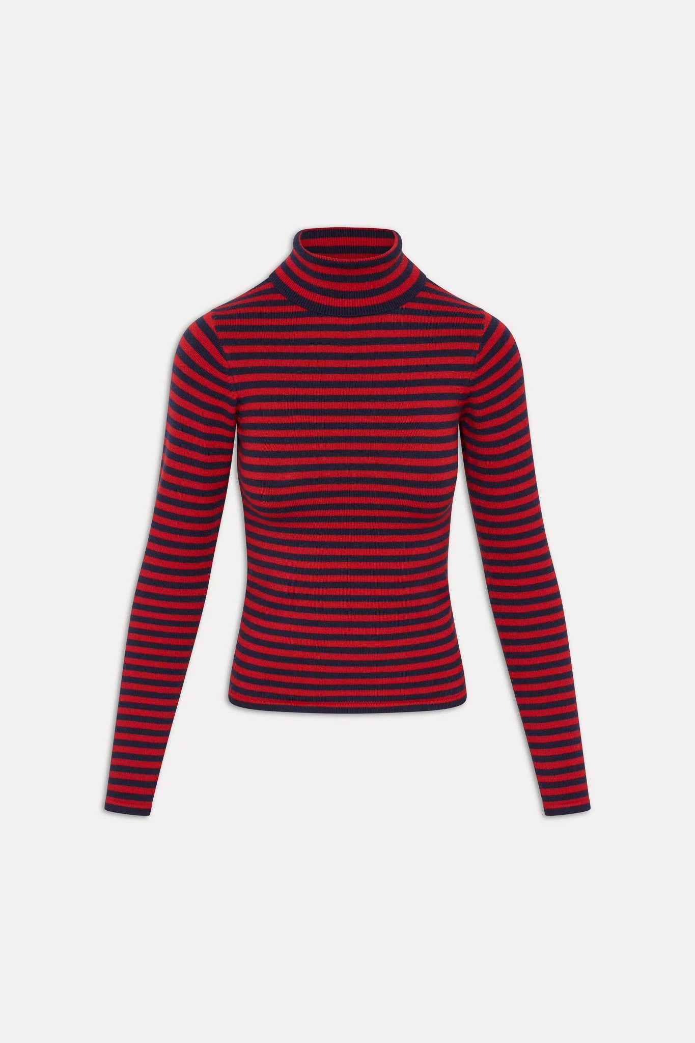 Frankies Bikinis Milo Knit Turtleneck Sweater - Sunday Stripe