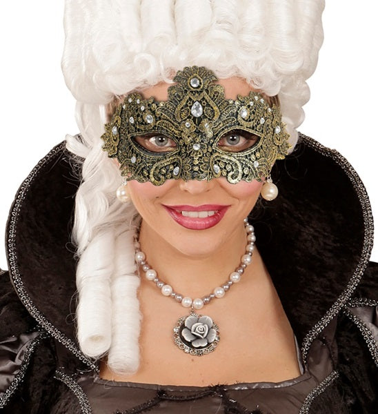 Theatrical Gold Masquerade Eye Mask