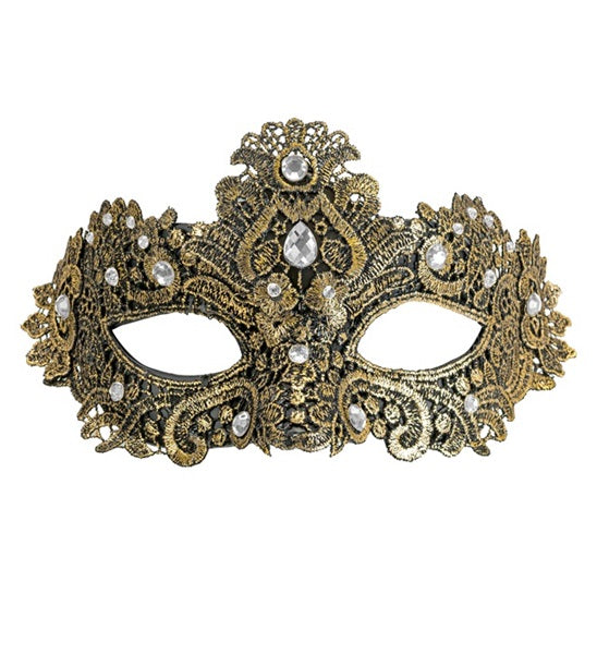 Theatrical Gold Masquerade Eye Mask