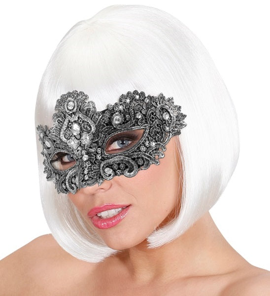 Theatrical Silver Masquerade Eye Mask