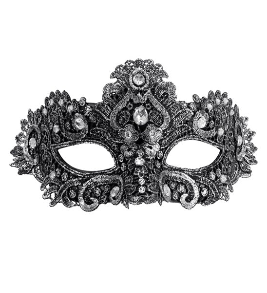 Theatrical Silver Masquerade Eye Mask