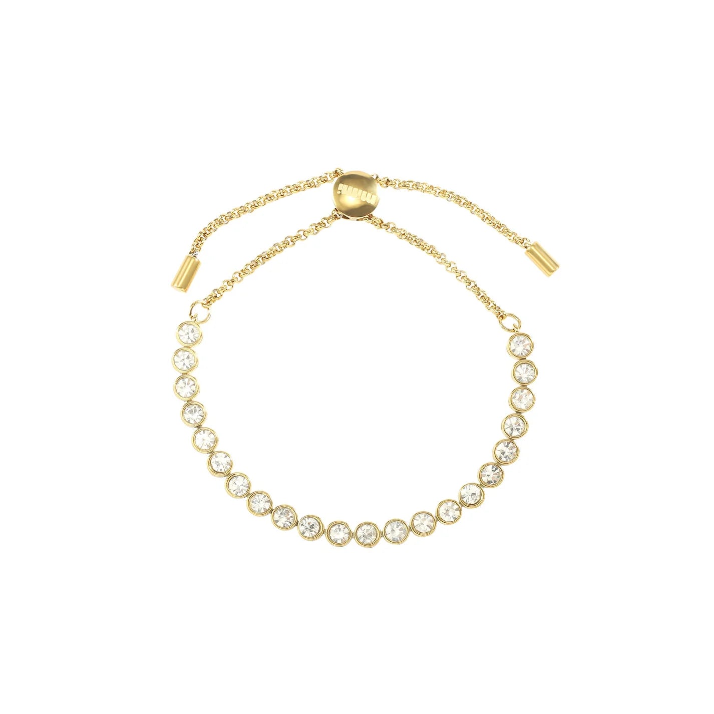Bijoux De Mimi Tomi Tennis Bracelet - Gold & Crystal