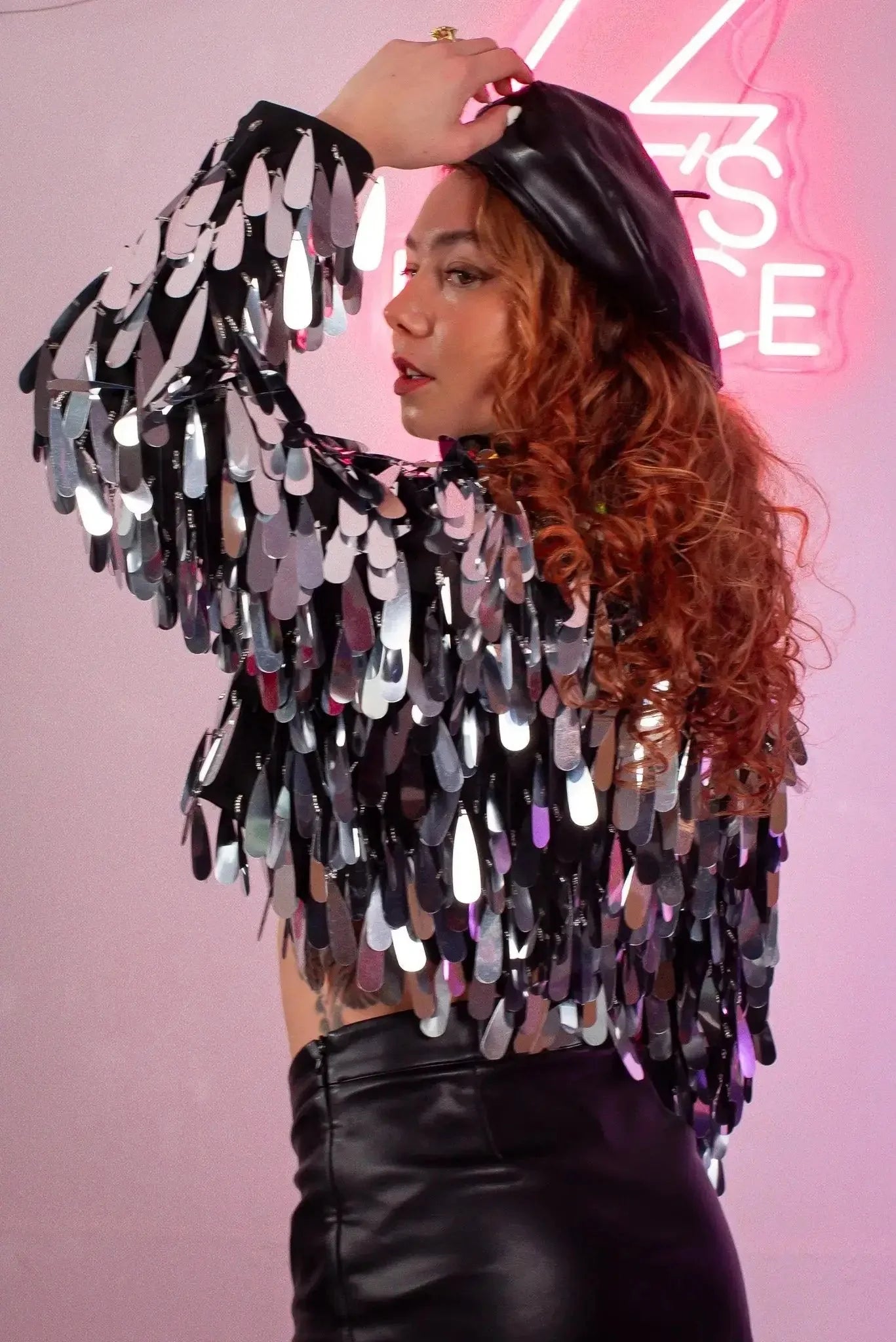 Silver Angel Dust Sequin Jacket