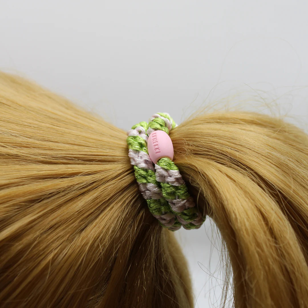 Kknekki Ballet Pink Lime Glitter Stripe