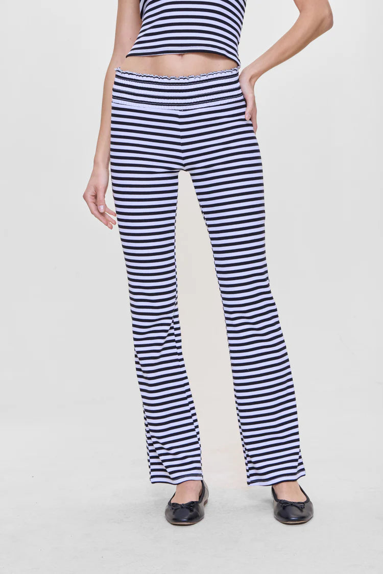 Frankies Bikinis Bambi Striped Flare Pants