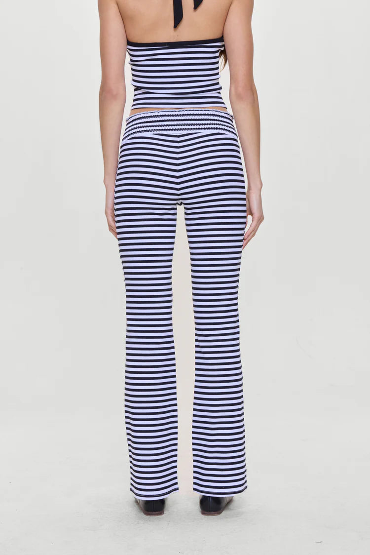 Frankies Bikinis Bambi Striped Flare Pants