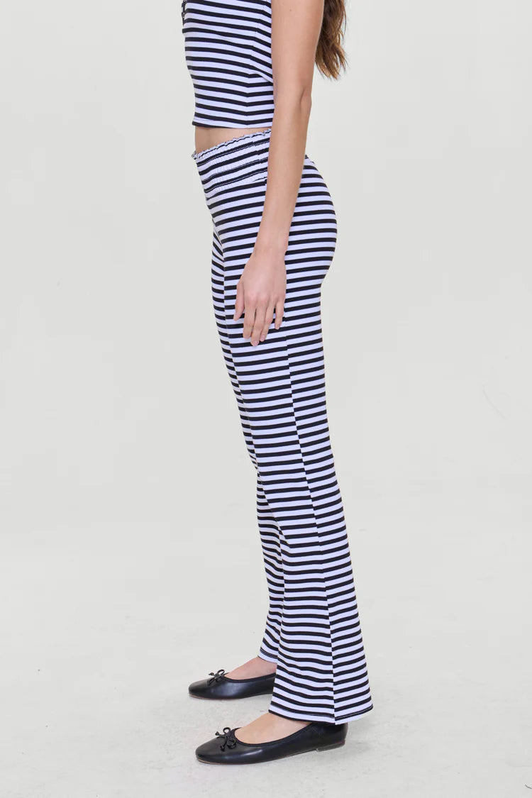 Frankies Bikinis Bambi Striped Flare Pants