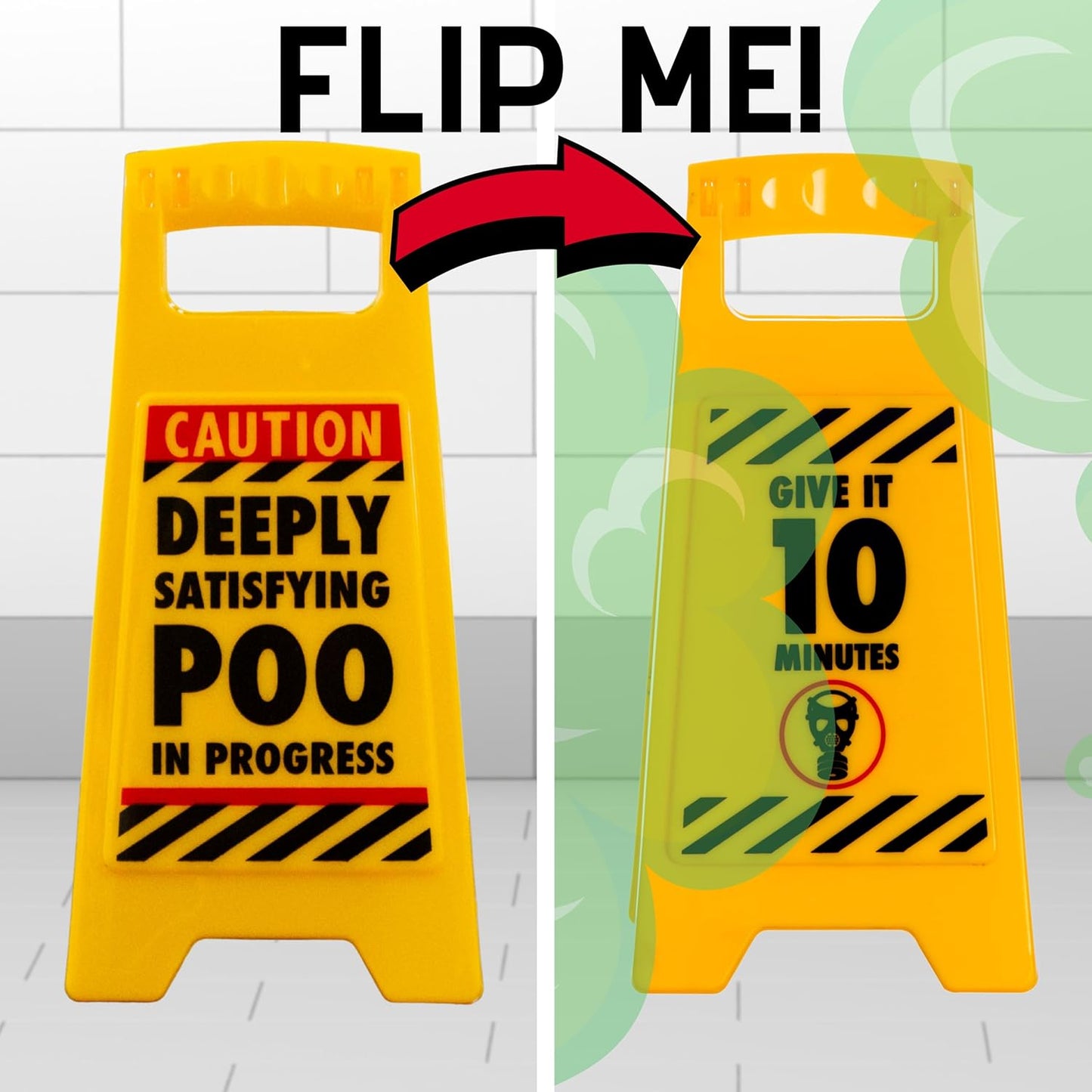 Deeply Satisfying Poo in Progress Bathroom Sign