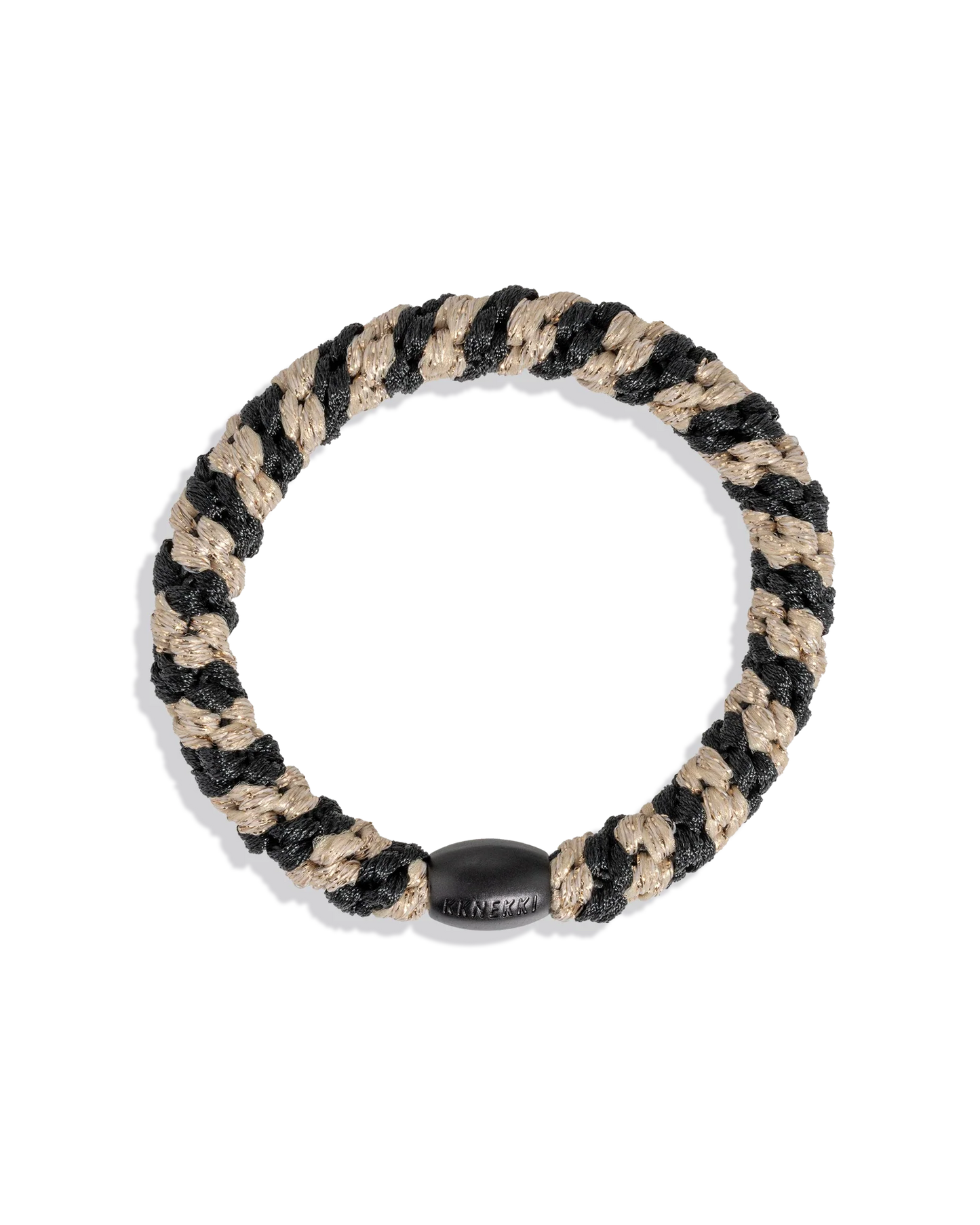 Kknekki Black Beige Glitter Stripe