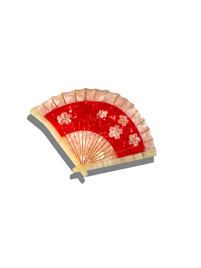 Solar Eclipse Blossom Fan Claw Clip