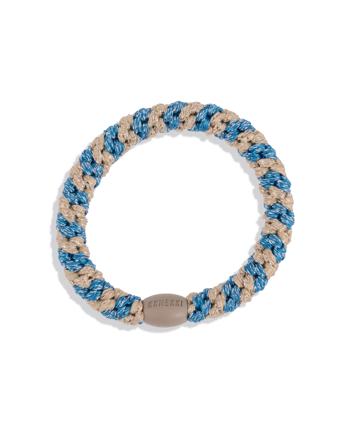 Kknekki Blue Silver Glitter Stripe