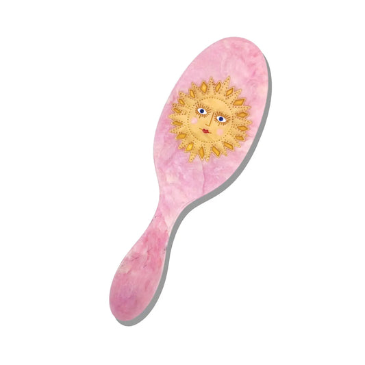 Solar Eclipse Celestial Sun Amazing-Hair-Day Hairbrush