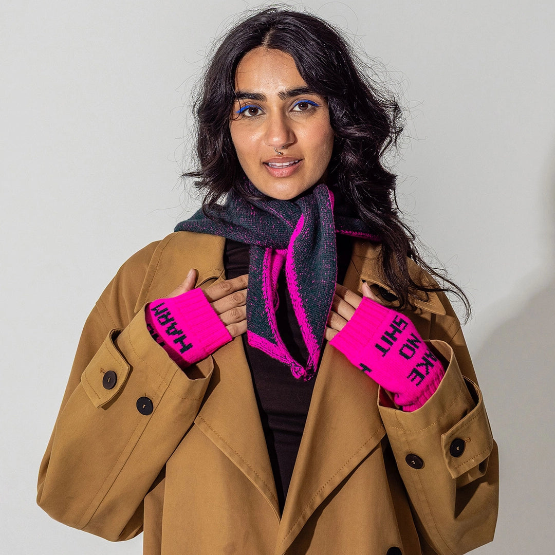 Do No Harm Take No Shit Wrist Warmers