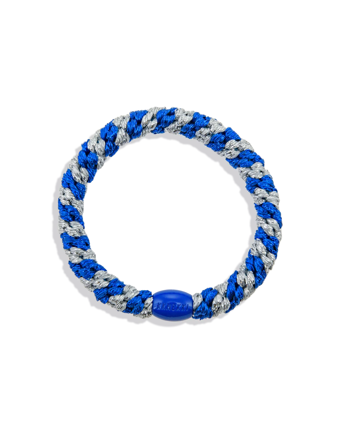 Kknekki Electric Blue Silver Glitter Stripe