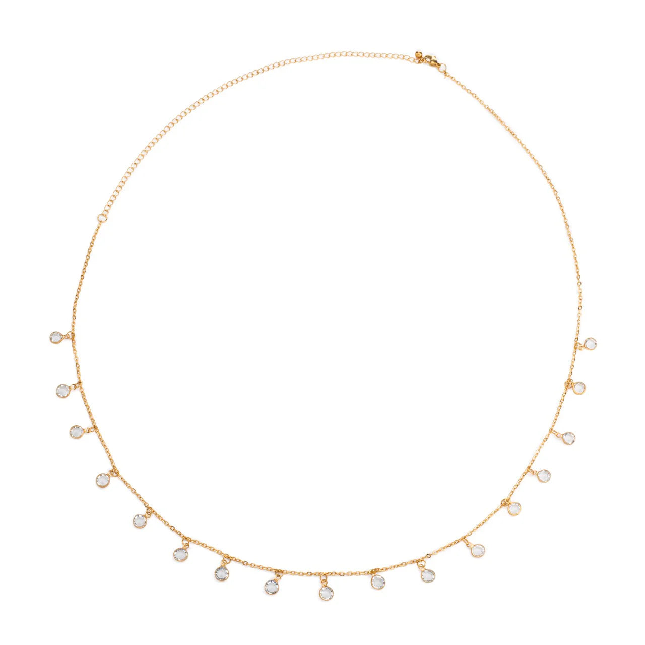 Bijoux De Mimi Ivy Droplet Belly Chain Gold & Crystal