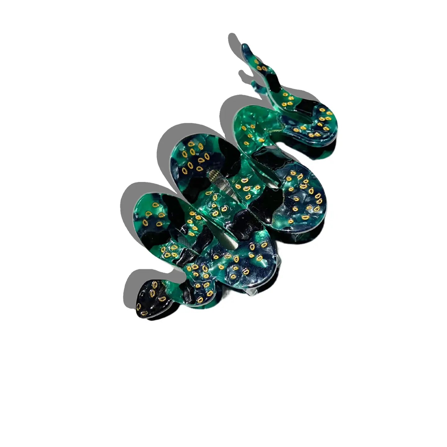 COMING SOON Solar Eclipse Green Snake Claw Clip