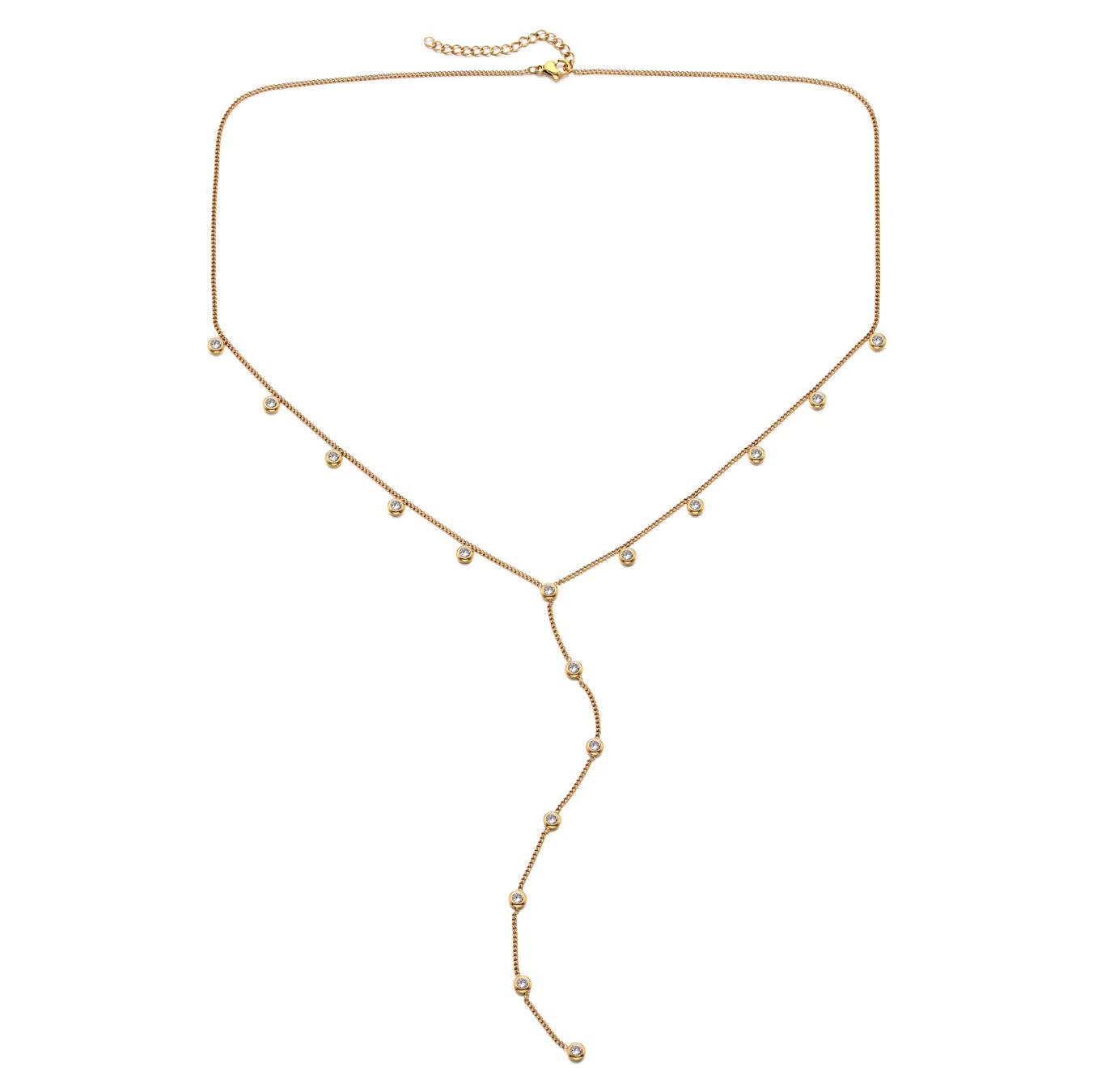 Bijoux De Mimi India Droplet Necklace - Gold & Crystal